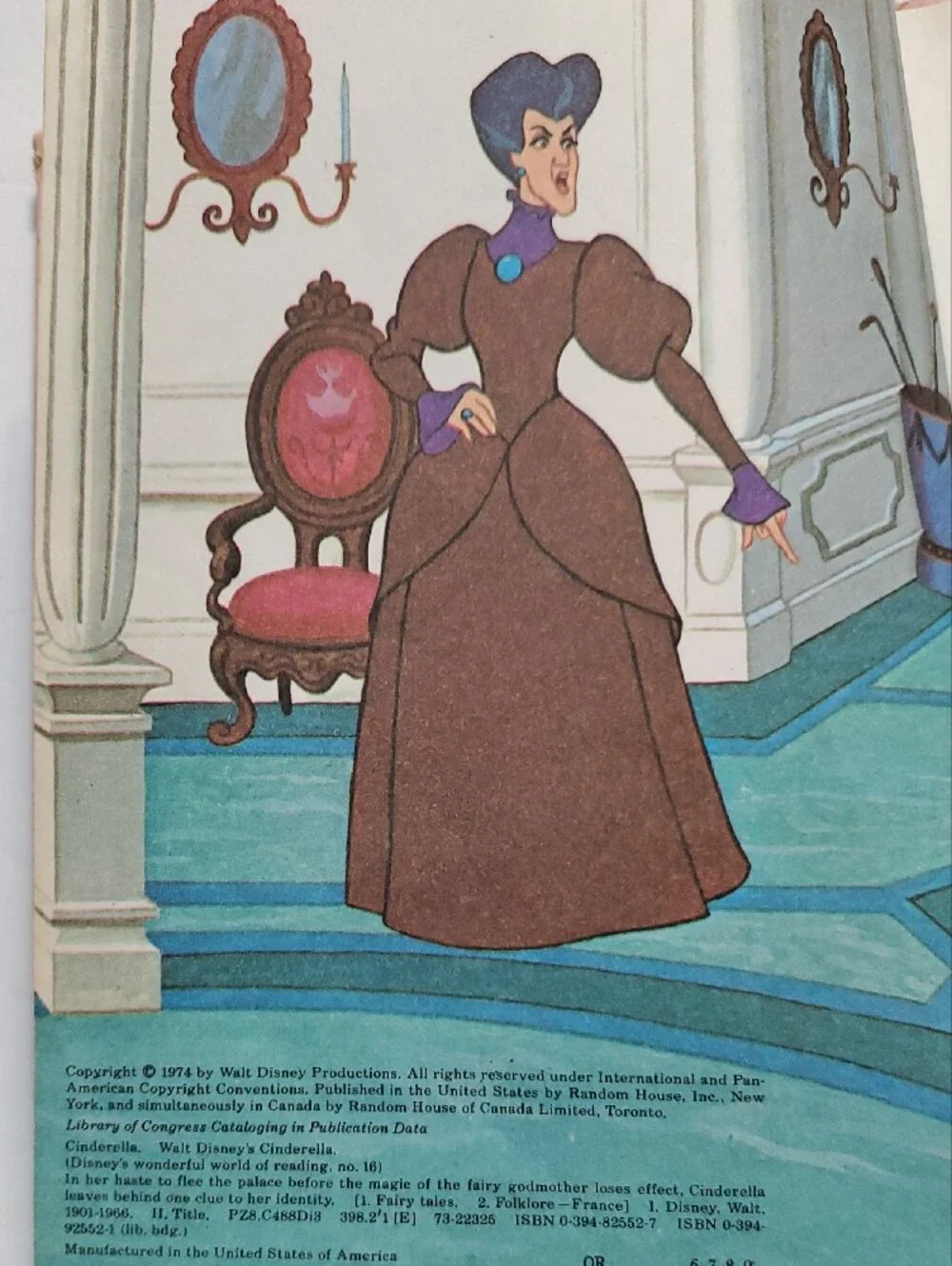 Walt Disney's 1974  Cinderella Vintage Storybook - Nastalgic Fairytail